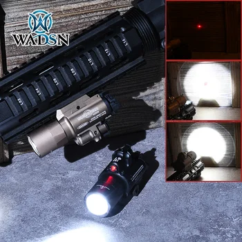 WADSN Tactical X400U Скаут Light надежден Фенерче 370 лумена LED Пистолет M4 Фенер Пушка Червена Точка Лазер Глок GunWeapon фарове