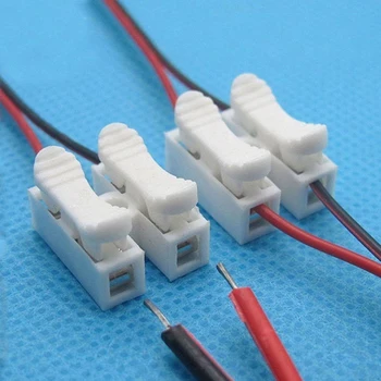 Висококачествени 30 бр. клеми за ел. кабели, клеми за кабели с бърза интернет връзка, самостоятелно блокиране на съединителя за високоговорител