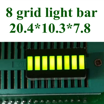 20 бр. led бар дисплей 8 сегментен зелен масив от цифри led знаци дисплей хистограма Сегментен led
