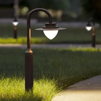 (Независим патентен дизайн) Скандинавски прост светлина за косене на трева, лампа за тревата в двора, лампа за тревата, външно осветление пейзаж