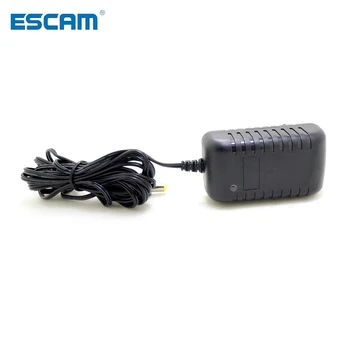 ESCAM 3 метра ЕС включете щепсела на AC/DC Адаптер за захранване на зарядно устройство 3 м Кабел захранване за камери за видеонаблюдение AC 100-240 v DC 12v 2A (2,1 mm * 5,5 мм)