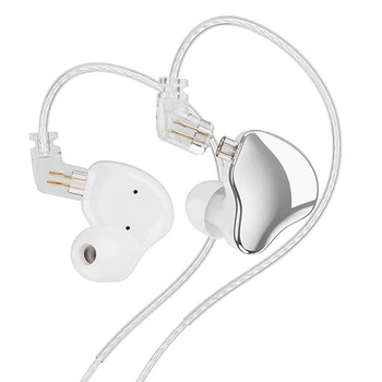 Ушите MN Hi-FI с двойна магнитна верига, слушалки с подвижна намотка, слушалки DJ Music Fever с подвижен кабел за ъпгрейд