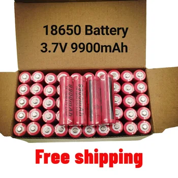 100% оригинална акумулаторна литиево-йонна батерия с капацитет от 9900 ма 3,7 В 9900 ма para18650 30A играчка фенерче + безплатна покупка