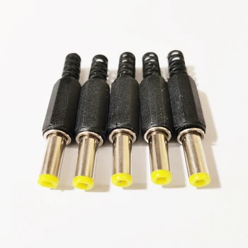 NCHTEK DC Plug 5,5x2,5 мм, жълто на Върха пластмасовия Капак Интерфейсен Адаптер, Жак захранване dc 5.5 2.5, 100 бр. Безплатна доставка