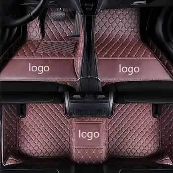 2022 Нов дизайн автоаксесоари Луксозен интериор от естествена кожа 5D Автомобилни постелки Подложка за краката, за Chevrolet