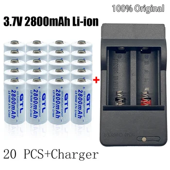2-20 Stücke cr123a lithium RCR123 ICR16340 Batterie 2800mAh с 3.7 V Li-Ion Akku Für Sicherheit Kamera L70 + Ladegerät