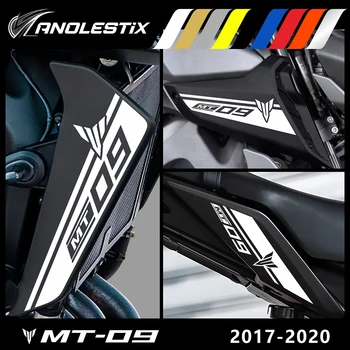 AnoleStix, отразяваща мотоциклет обтекател, радиатор, страничен капак на радиатора, комплект стикери за YAMAHA MT09 MT-09 SP 2017 2018 2019 2020