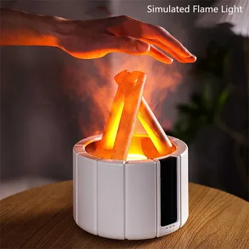 H9 USB овлажнител на въздуха, ароматни дифузьор, ултразвукова имитира огъня, пламъците на огъня, домашен аромат на етерични масла, парфюми