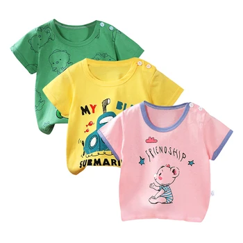 Детска тениска, тениска с къс ръкав за малки момчета, детска тениска, летни детски памучни блузи, тениски с анимационни герои, тениски, дрехи за момчета