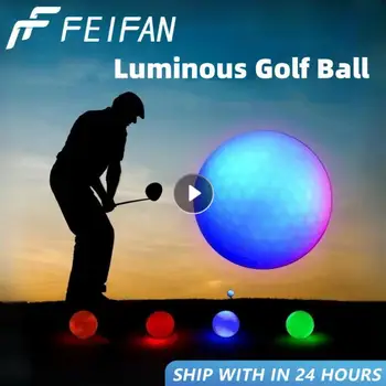Светещи нощни топки за голф с led подсветка топки за голф светят в тъмното Ярък устойчиво за многократна употреба нощен топка за голф 6 цвята