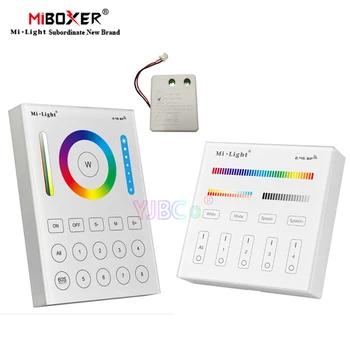 Miboxer RGB + CCT Интелигентен контролер тъчпада B8/B4/T4 Стенен 2,4 G 4-Зонный 8-Зонный Дистанционно на ключа за led ленти