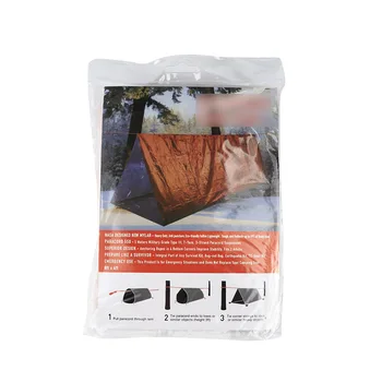 Походный бивачный чанта спешна палатка за оцеляване, спален чувал, преносим водоустойчив еднократна употреба палатка, топло одеяло за оцеляване на открито