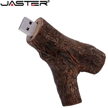 Jaster universal USB2.0 wood tree branch W038 USB устройство love USB flash drive малък подарък, 16 GB 32 GB
