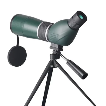 Монокулярный телескоп с 15-45x60 увеличение, водонепроницаемое HD наблюдение на птици със статив, ловен контакт с очите и под ъгъл от 45 градуса