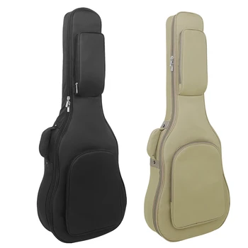Чанта за класическа китара 40/41 инча, черна чанта-тоут за китара, органайзер за китара от плат Оксфорд, водоустойчиви аксесоари за китара