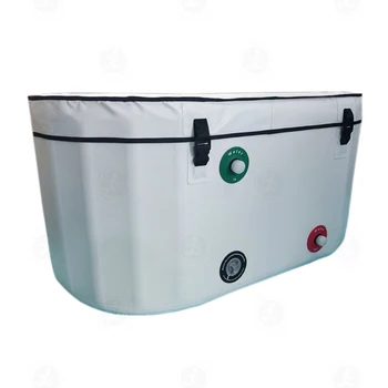 Надуваема вана с лед, свързана с хладилна машина, надуваем басейн с лечебна ледена баня за спортно възстановяване
