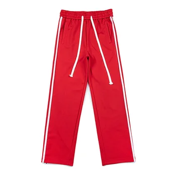 Летни Спортни Панталони В Тънка Ивица Свободно, Намаляване, Червени, Зелени, Улични Ежедневни Панталони За Мъже И Жени