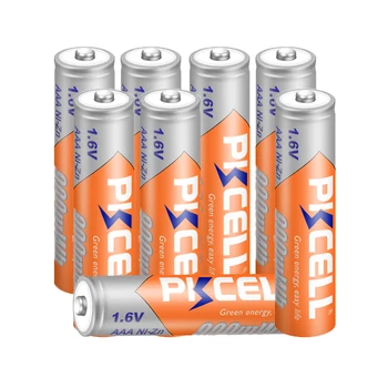 4 БР. батерия PKCELL AAA 1,6 НА Ni-Zn AAA Акумулаторни Батерии nizn AAA батерия 900 МВтч и зарядно устройство за батерии AA/AAA NIZN