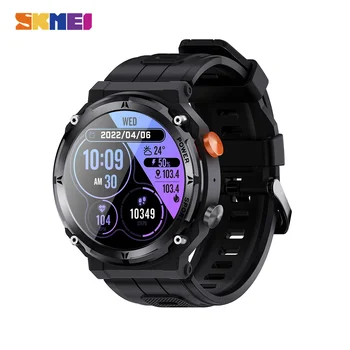 SKMEI Нови 410 ма Умен Часовник за Гмуркане с Bluetooth-Разговори, Мъжки 1,39 инча Монитор на Сърдечната Честота, Крачкомер, Спортни смарт Часовници за Android и ios