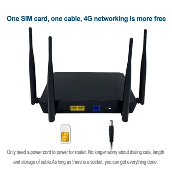 4G LTE Рутера 300 Mbit/s, WiFi Безжична СИМ-карта с Модул LAN WAN 4 Ghz 2,4 G Антена Openwrt Точка за Достъп до Wi-Fi интернет За дома