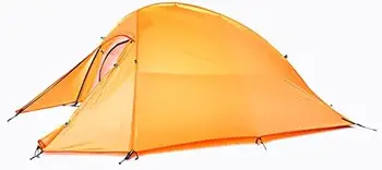 Туристическа палатка на 1 човек за разходки, водоустойчив ветроупорен палатки за къмпинг, лесен монтаж, сезон 4, тениска на човек