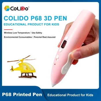 CoLiDo Kid 3D Дръжка С Пълнеж 3D Дръжка PCL Пластмасови 3D Фигура Печатни Молив Низкотемпературная PCL Конец САМ Играчки за Деца