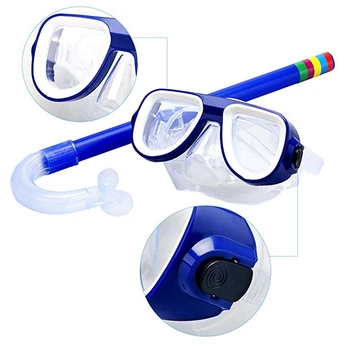 Очила за гмуркане с фарове за мъгла очила, детски шнорхел за плуване, плаващ дихателен набор от аксесоари за гмуркане