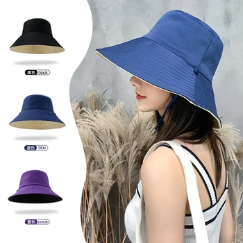 2023 Нова сгъваема шапка с широка периферия сенника, пролет-лято, UPF 50 +, защита за пътуване, разходки, риболов, шапка за жени