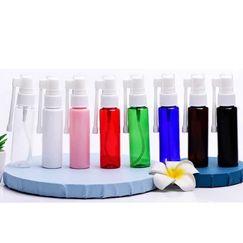 5 бр./опаковане. 30 мл 8 цвята е на разположение за еднократна употреба, Пластмасов преносим парфюм-опаковки с дълъг качающимся помпа-спрей