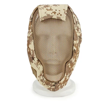 Тактическа метална маска със стоманена мрежа по цялото лице, пейнтбольная военна CS играта, колоездене, Страйкбол, защитно пюре, ловни аксесоари