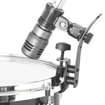 Закрепване на ръба на барабана, микрофон, удароустойчив метален клип, държач за стена, аксесоар
