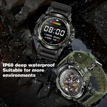 1 предмет, ръчен смарт часовник с HD-съвместим дисплей, мониторинг на състоянието, за броене на стъпки, спортни часовници, съвместими с Bluetooth