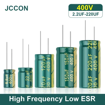 JCCON Алуминиеви електролитни кондензатори 400 2,2 icf 4,7 icf 6,8 icf 10 icf 15 ICF 22 ICF 33 ICF 47 ICF 68 ICF 82 ICF 100 uf висока честота Ниско съпротивление esr