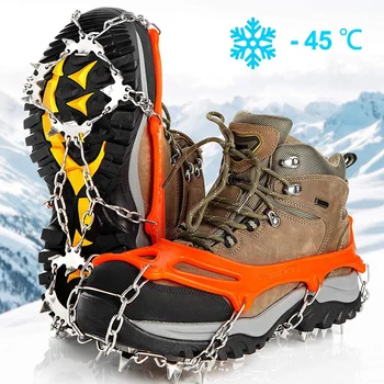 Висококачествени мини котки за алпинизъм на открито, зимни обувки за лед риболов с 19 зъби, мини обувки от марганцевой стомана