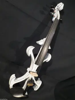 Нов модел SONG Brand Top art Crazy-2 бели на цвят, с 5 струни, 4/4 електрическа цигулка