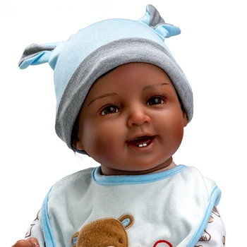 55 см кукла Реборн Новородено бебе Реборн дете Реалистична мека играчка плюшен дете с шапка благородна са подбрани кукла играчка