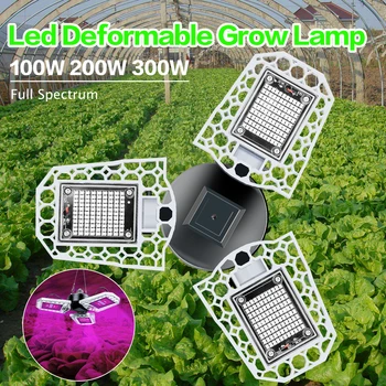 Оранжерия Led Фито Лампа E27 LED Grow Light Пълен Набор от Фитолампа за Растения Хидропонно Системата на Отглеждане на Крушка От 100 W 200 W 300 W