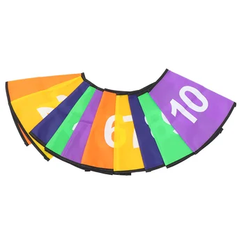 10 бр Цифров знак, Лого Кофа Защитен ръкав номериран конус на Седалките от полиэстеровой тъкан Дете