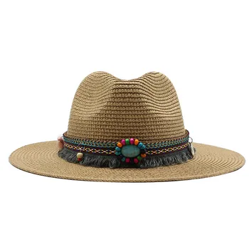 Модни панама за жени и мъже, 7 цвята, джаз филц шапки, охлаждащи шапки от слънцето, лятото дишащи елегантни дамски шапки за партита, търговия на едро