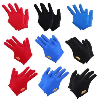 2 бр., професионални ръкавици за билярд с отворени пръсти, ръкавици за снукър, преносими леки еластични ръкавици за билярдни тренировки