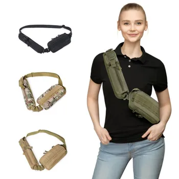 Тактическа чанта на рамото, мъжки градинска нагрудная чанта, камуфляжная чанта за къмпинг, пътуване, туризъм, лов, военно износостойкая чанта през рамо, поясная чанта