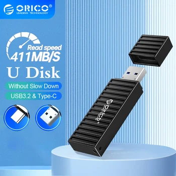 ORICO USB3.2 U Диск 256 GB USB Флаш памет 411 MB/s. Флаш памет 512 GB 128 GB 64 GB Диск U Type C Компютър, Мобилен Телефон, Офис U диск