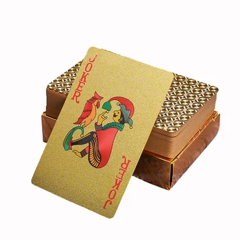 55 бр./компл. златна фолио непромокаеми пластмасови слот ръжени набор от карти игра Магическа карта подарък колекция от Семейни настолни игри