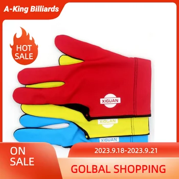Нови билярдни ръкавици xiguan три пръста на лявата си ръка червено/ синьо / жълто Ръкавици Аксесоари за билярд Китай