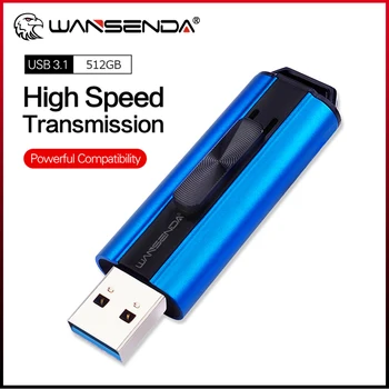 Wansenda USB Флаш устройства, USB 3.0 Високоскоростен Cle USB 512 GB, Memory Stick до 256 GB Флаш-памет и 128 GB 64 GB 32 GB 16 GB USB Стик Устройството