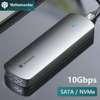 Yottamaster M. 2 NGFF NVMe SSD Корпус M2 SATA Външния Калъф За Твърд Диск, USB 3.0 HD Кутия За Съхранение на Къща за PC, Лаптоп