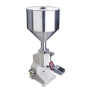 Пневматична машина за бутилиране на 5-50 мл сметана, хранителна паста, оборудване за пакетиране на течности, машина за бутилиране на хранителни продукти от неръждаема стомана А02