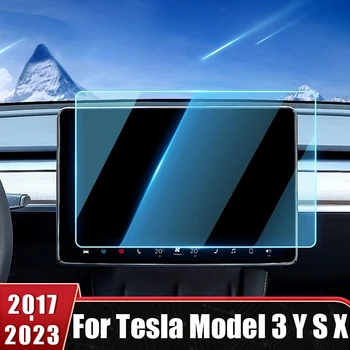 За Tesla, Модел 3 Y S X 2017 2018 2019 2020 2021 2022 2023 Авто Навигационния Екран от Закалено Стъкло за GPS LCD Сензорен Дисплей С Покритие Фолио